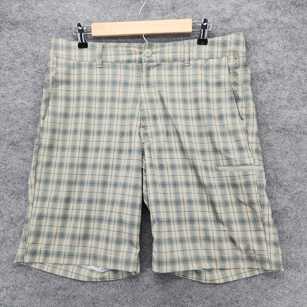 The North Face Shorts Mens 32 Beige Plaid Chino
